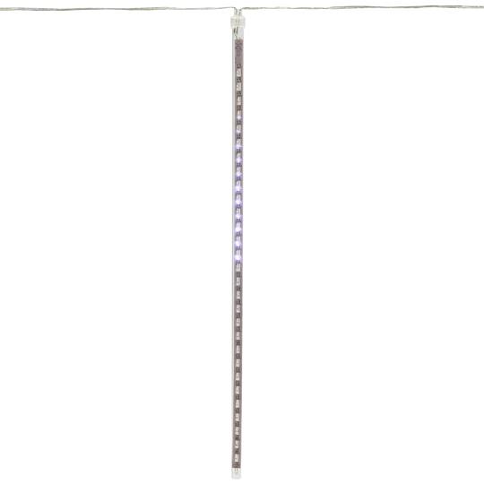 LED Lighted Dripping Icicle Snowfall Christmas Light Tubes -13.25' Clear Wire - 5ct